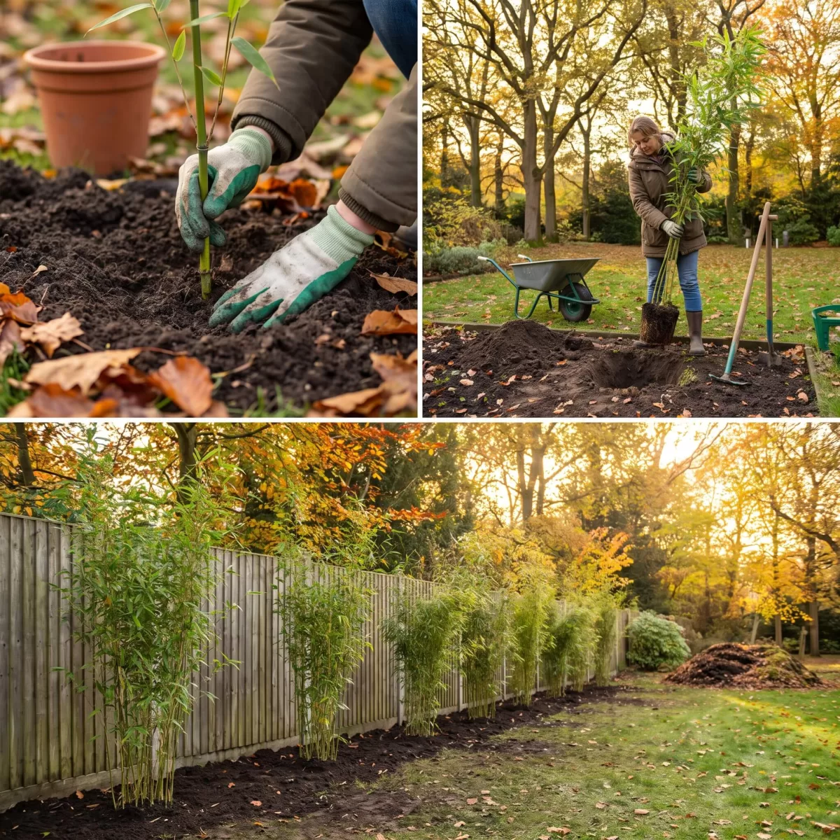 Bambus Oktober pflanzen herbst Garten Herbststimmung