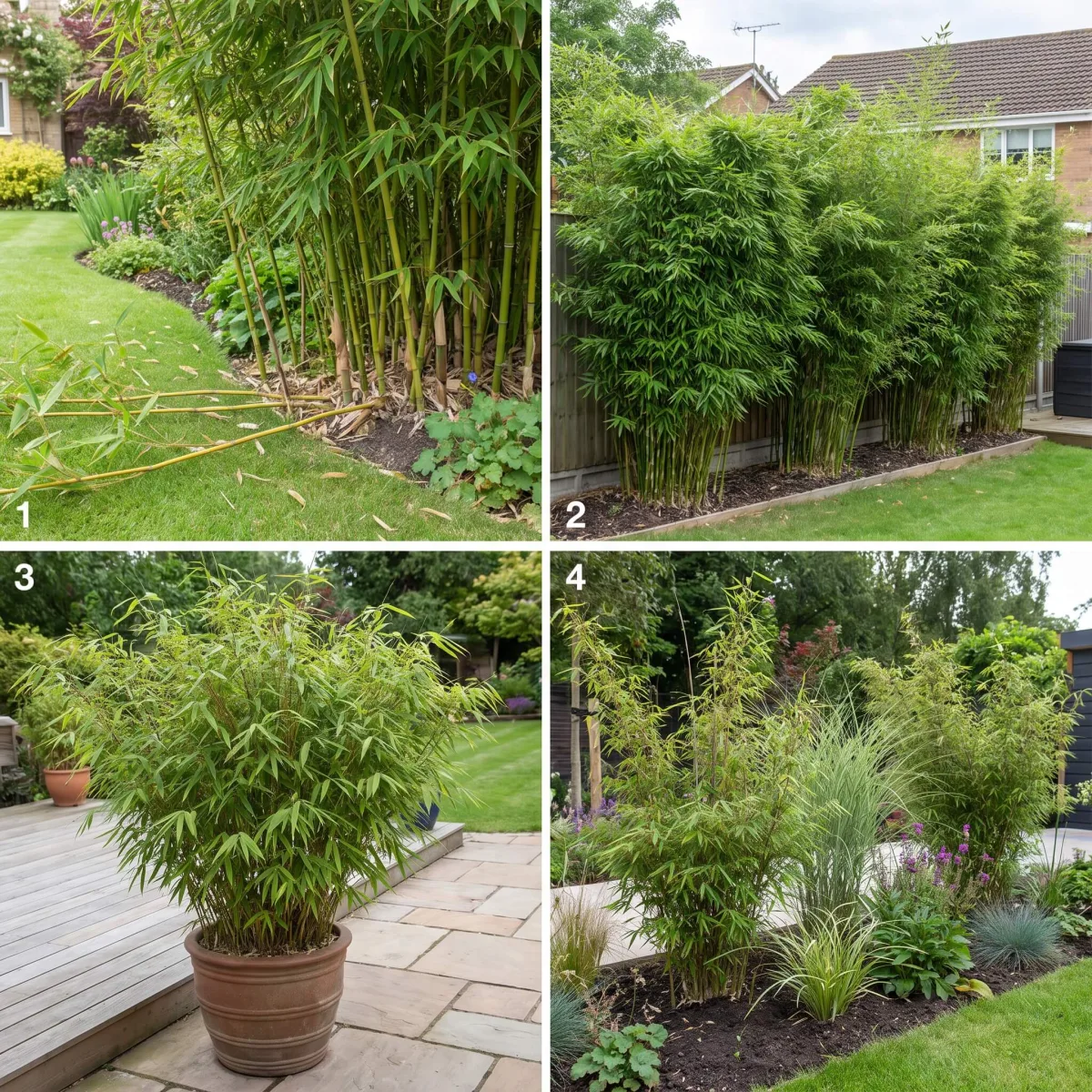 Fargesia robusta Hecke als Sichtschutz im Hausgarten