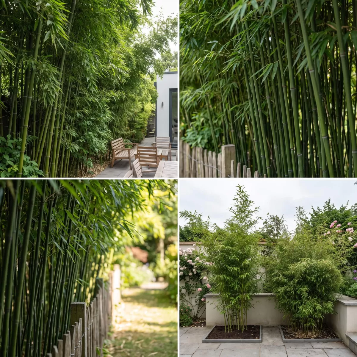 Phyllostachys vivax bissetii schnellwachsend als Sichtschutzhecke im Garten