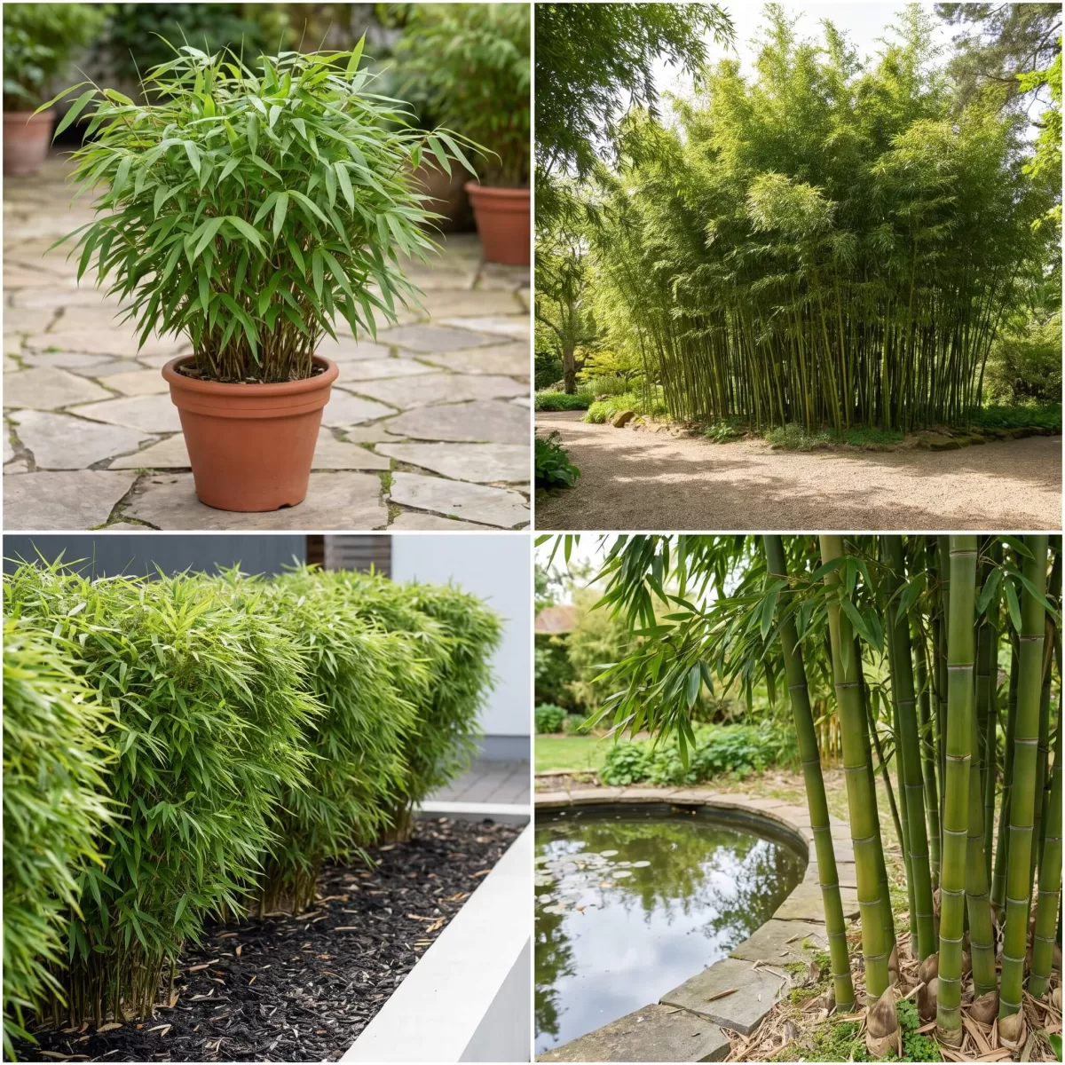 Vergleich Fargesia und Phyllostachys Bambus Wuchsformen Garten