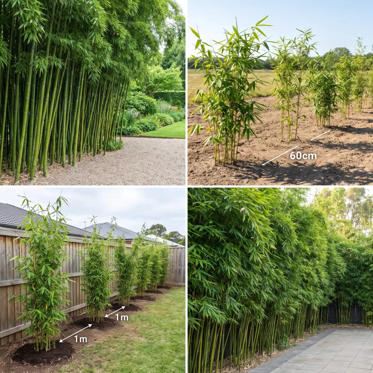 Dicht sollten bambuspflanzen stehen — wie dicht sollten Bambuspflanzen in einer Hecke stehen